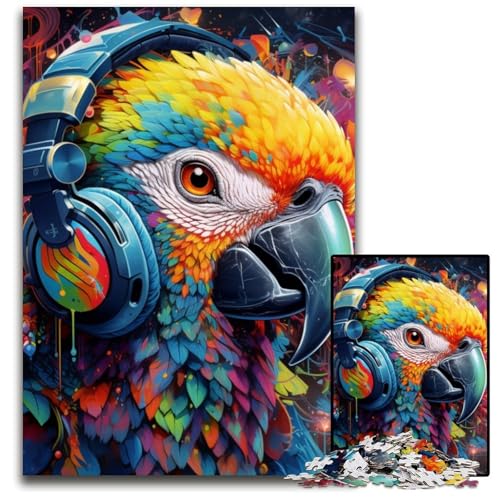 Puzzle für Erwachsene, 1000 Teile, buntes Papageien-Puzzle für Erwachsene, schwieriges Denkspiel für Jugendliche, 26x38cm/10,23x14,96 Zoll Puzzle für Erwachsene, 1000 Teile, buntes Papageien-Puzzle für Erwachsene, schwieriges Denkspiel für Jugendliche, 26x38cm/10,23x14,96 Zoll von MrChunlong