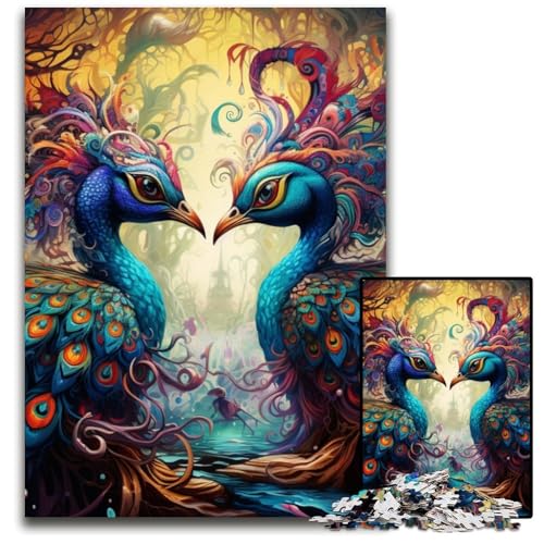 Puzzle für Erwachsene, 1000 Teile, buntes Pfauen-Puzzle für Erwachsene, schwieriges Denkspiel für Jugendliche, 26x38cm/10,23x14,96 Zoll Puzzle für Erwachsene, 1000 Teile, buntes Pfauen-Puzzle für Erwachsene, schwieriges Denkspiel für Jugendliche, 26x38cm/10,23x14,96 Zoll von MrChunlong