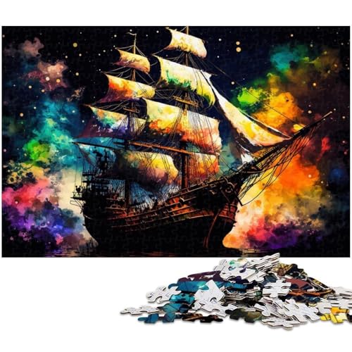 Puzzle für Erwachsene, 1000 Teile, buntes Schiffspuzzle für Erwachsene, hochschwieriges Denkspiel für Jugendliche, 26x38cm/10,23x14,96 Zoll Puzzle für Erwachsene, 1000 Teile, buntes Schiffspuzzle für Erwachsene, hochschwieriges Denkspiel für Jugendliche, 26x38cm/10,23x14,96 Zoll von MrChunlong