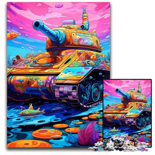 Puzzle für Erwachsene, 1000 Teile, farbenfrohes Kunstpanzer-Puzzle, farbenfrohe Heimdekoration und interaktives Familienspiel, 26x38cm/10,23x14,96 Zoll Puzzle für Erwachsene, 1000 Teile, farbenfrohes Kunstpanzer-Puzzle, farbenfrohe Heimdekoration und interaktives Familienspiel, 26x38cm/10,23x14,96 Zoll von MrChunlong