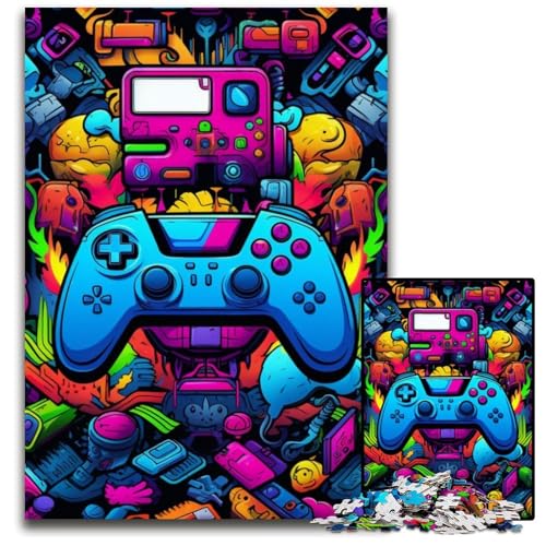 Puzzle für Erwachsene, 1000 Teile, farbenfrohes Kunstspiel, Puzzle für Erwachsene, schwieriges Denkspiel für Jugendliche, 26x38cm/10,23x14,96 Zoll Puzzle für Erwachsene, 1000 Teile, farbenfrohes Kunstspiel, Puzzle für Erwachsene, schwieriges Denkspiel für Jugendliche, 26x38cm/10,23x14,96 Zoll von MrChunlong