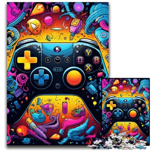 Puzzle für Erwachsene, 1000 Teile, farbenfrohes Spiel, Puzzle für Erwachsene, schwieriges Denkspiel für Jugendliche, 26x38cm/10,23x14,96 Zoll Puzzle für Erwachsene, 1000 Teile, farbenfrohes Spiel, Puzzle für Erwachsene, schwieriges Denkspiel für Jugendliche, 26x38cm/10,23x14,96 Zoll von MrChunlong