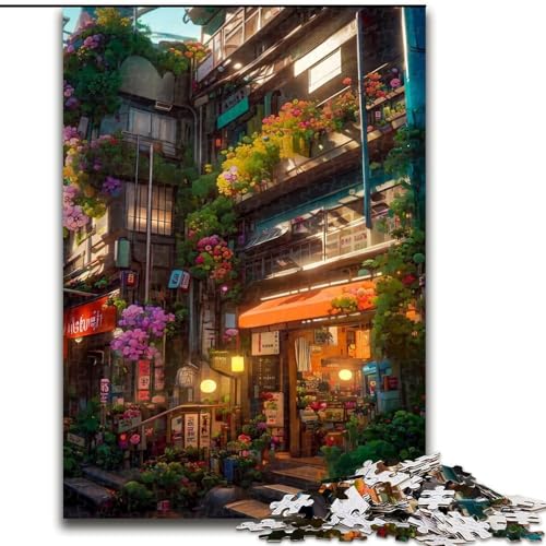 Puzzle für Erwachsene, 1000 Teile, im japanischen Stil, aus Pappe, fördert die Hand-Auge-Koordination, 1000 Teile(26x38cm) von MrChunlong