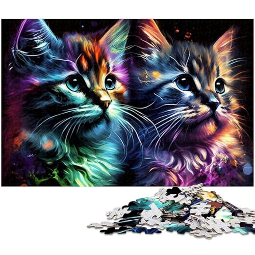 Puzzle für Erwachsene, 1000 Teile, süße Kätzchen, Puzzle für Erwachsene, hochschwieriges Denkspiel für Jugendliche, 50x75cm/19,68x29,52 Zoll Puzzle für Erwachsene, 1000 Teile, süße Kätzchen, Puzzle für Erwachsene, hochschwieriges Denkspiel für Jugendliche, 50x75cm/19,68x29,52 Zoll von MrChunlong