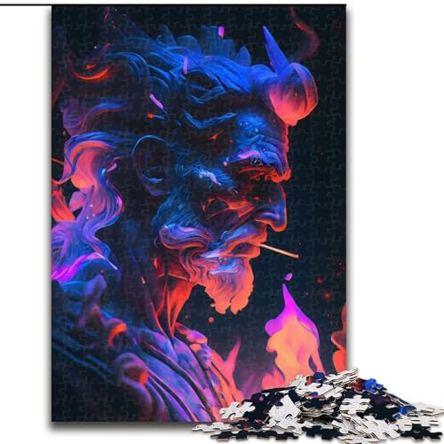 Puzzle für Erwachsene, 1000-teiliges Blazing Hades-Puzzle aus Pappe, entspannende Unterhaltung, Heimdekoration, 1000 Teile(26x38cm) von MrChunlong