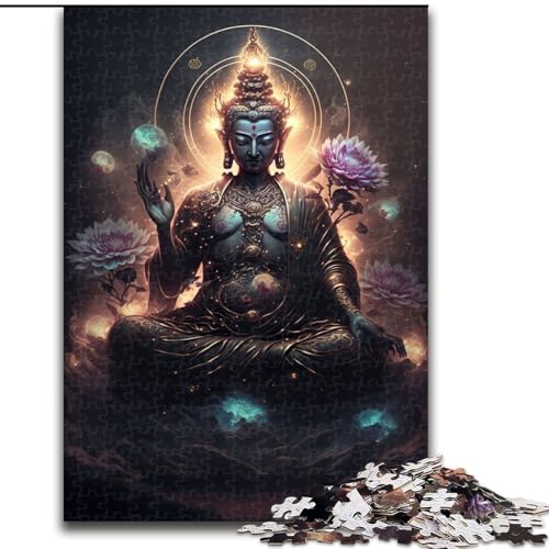 Puzzle für Erwachsene, 1000-teiliges Buddha-Puzzle aus Pappe, anspruchsvolles Denkspiel für Teenager und Familien, 1000 Teile(26x38cm) von MrChunlong