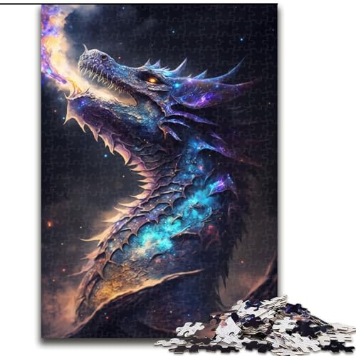 Puzzle für Erwachsene, 1000-teiliges Elder Dragons Cosmic Reign-Puzzle aus Pappe, ideales Weihnachts- oder Geburtstagsgeschenk, Partyspiel-Spielzeug, 1000 Teile(26x38cm) von MrChunlong
