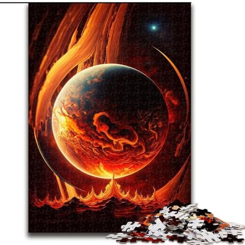 Puzzle für Erwachsene, 1000-teiliges Gasriesen-Planeten-Puzzle aus Holz, entspannende Unterhaltung, Heimdekoration, 1000 Teile(50x75cm) von MrChunlong