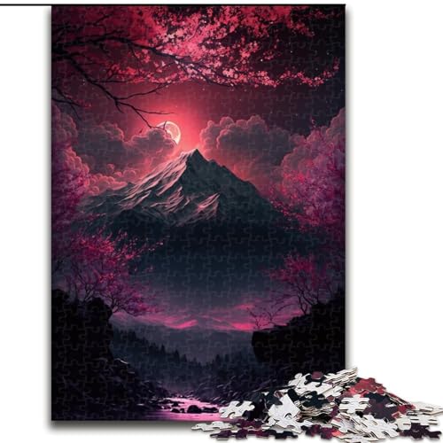 Puzzle für Erwachsene, 1000-teiliges Japanisches Kirschblüten-Puzzle aus Holz, anspruchsvolles Denkspiel für Teenager und Familien, 1000 Teile(50x75cm) von MrChunlong