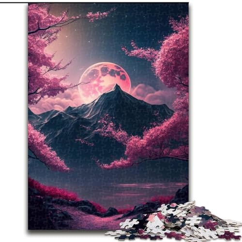 Puzzle für Erwachsene, 1000-teiliges Japanisches Kirschblüten-Puzzle aus Pappe, ideales Weihnachts- oder Geburtstagsgeschenk, Partyspiel-Spielzeug, 1000 Teile(26x38cm) von MrChunlong