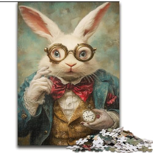 Puzzle für Erwachsene, 1000-teiliges Puzzle, Edler Hase, Lernspielzeug für Erwachsene, ganze Familie ab 14 Jahren (Größe 26x38cm) von MrChunlong