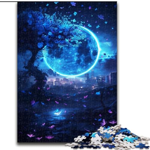 Puzzle für Erwachsene, 1000-teiliges Puzzle, Mondschmetterling, Lernspielzeug, einzigartige Geburtstags- und Geschenkideen für Kinder ab 14 Jahren (Größe 26x38cm) von MrChunlong