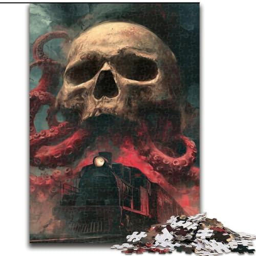 Puzzle für Erwachsene, 1000-teiliges Puzzle, Oktopus-Skelett, Lernspielzeug für Erwachsene, ganze Familie ab 14 Jahren (Größe 26x38cm) von MrChunlong