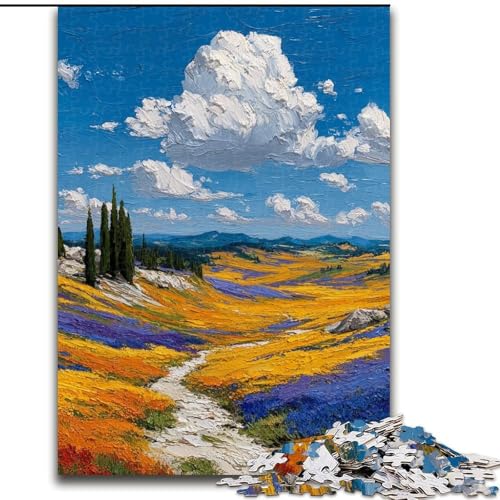 Puzzle für Erwachsene, 1000-teiliges Puzzle, lebendige Landschaftsmalerei, Lernspielzeug für Kinder und Jugendliche, ganze Familie ab 14 Jahren (Größe 26x38cm) von MrChunlong