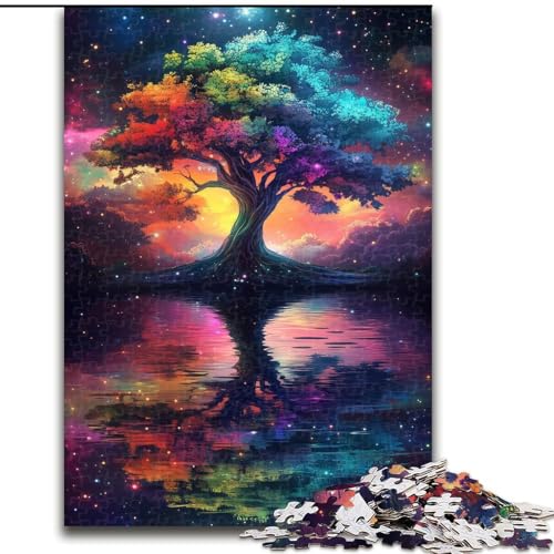 Puzzle für Erwachsene, 1000-teiliges Puzzle Baum des Lebens, dekomprimierendes intellektuelles Lernspielzeug ganze Familie (Größe 26x38cm) von MrChunlong