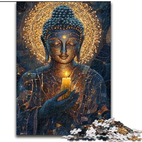 Puzzle für Erwachsene, 1000-teiliges Puzzle Buddha Art, dekomprimierendes intellektuelles Lernspielzeug ganze Familie (Größe 50x75cm) von MrChunlong