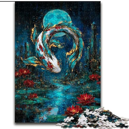 Puzzle für Erwachsene, 1000-teiliges Puzzle Geheimnisvoller Elefant, Lernspielzeug, einzigartige Geburtstags- und Geschenkideen für Kinder ab 14 Jahren (Größe 26x38cm) von MrChunlong