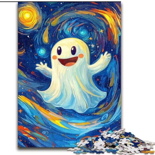 Puzzle für Erwachsene, 1000-teiliges Puzzle Seele unter dem Nachthimmel, Lernspielzeug, einzigartige Geburtstags- und Geschenkideen für Kinder ab 14 Jahren (Größe 26x38cm) von MrChunlong