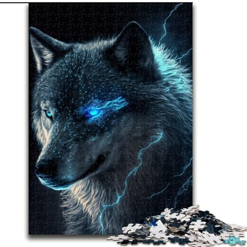 Puzzle für Erwachsene, 1000-teiliges Wolf-Puzzle aus Holz, anspruchsvolles Denkspiel für Teenager und Familien, 1000 Teile(50x75cm) von MrChunlong
