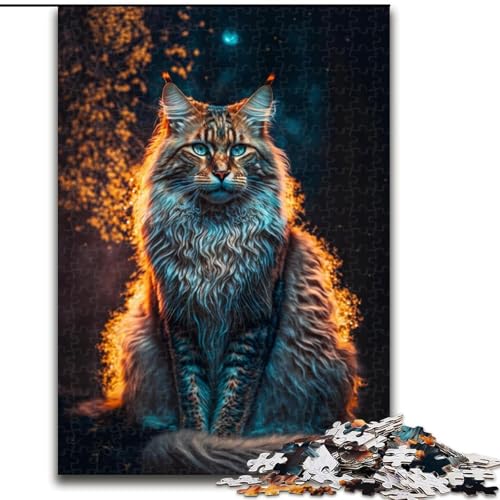 Puzzle für Erwachsene,1000 Teile,Bunte Maine-Coon-Katze aus Holz,perfekte DIY-Kunstdekoration oder Geburtstagsgeschenk,50x75cm,Spaß für die ganze Familie,Basteln,perfekt für Geburtstage,Feiertage Puzzle für Erwachsene,1000 Teile,Bunte Maine-Coon-Katze aus Holz,perfekte DIY-Kunstdekoration oder Geburtstagsgeschenk,50x75cm,Spaß für die ganze Familie,Basteln,perfekt für Geburtstage,Feiertage von MrChunlong