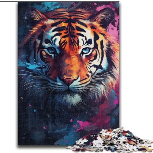 Puzzle für Erwachsene,1000 Teile,bunter Tiertiger aus Holz,perfekte DIY-Kunstdekoration oder Geburtstagsgeschenk,50x75cm,Spaß beim Basteln für die ganze Familie,perfekt für Geburtstage,Feiertage Puzzle für Erwachsene,1000 Teile,bunter Tiertiger aus Holz,perfekte DIY-Kunstdekoration oder Geburtstagsgeschenk,50x75cm,Spaß beim Basteln für die ganze Familie,perfekt für Geburtstage,Feiertage von MrChunlong