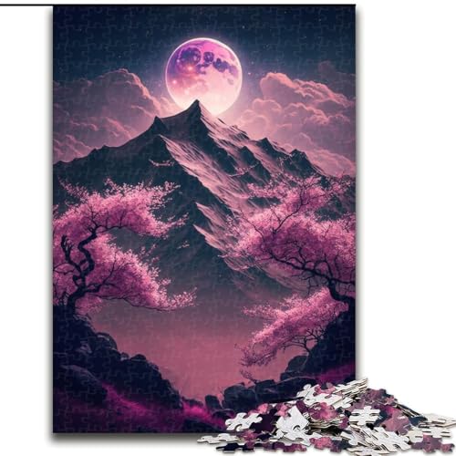 Puzzle für Erwachsene,1000 Teile,japanische Landschaft,Neon-Puzzle aus Pappe,interaktives Familienspiel,Heimdekoration zum Selbermachen,anspruchsvolles Denkspiel als Geschenk,1000 Teile(26x38cm) von MrChunlong