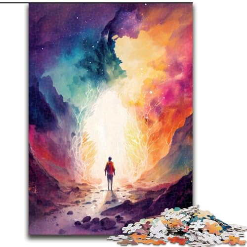 Puzzle für Erwachsene 1000 Bunte Träume aus Holz, Spielzeug, Geschenk, pädagogisches, intellektuelles, entspannendes Familienspiel, 50x75cm, für interaktives Familienspiel von MrChunlong