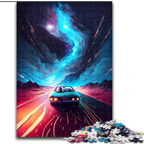 Puzzle für Erwachsene 1000 Teile, Weltraum-Campingausflug, aus Holz, Spielzeug, Geschenk, pädagogisches, intellektuelles, entspannendes Familienspiel, 50x75cm, für interaktives Familienspiel von MrChunlong