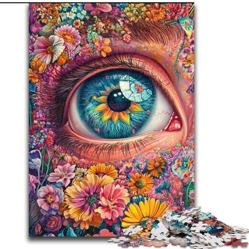 Puzzle für Erwachsene 1000 Teile Blumenaugen, Spielzeug, Lernspiele, Stressabbau, Eltern-Kind-Interaktion (Größe 50x75cm) von MrChunlong
