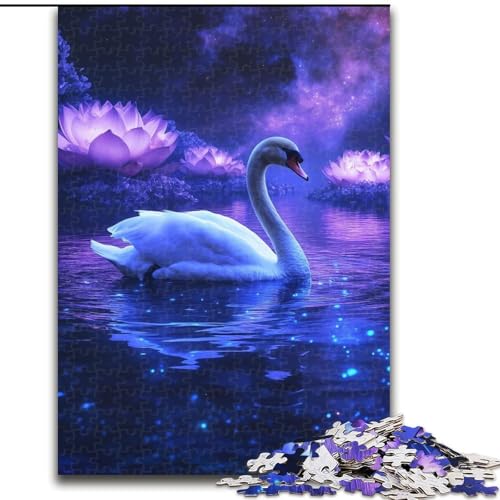 Puzzle für Erwachsene 1000 Teile Cosmic Swan, Spiele, Spielzeug, Geschenk, einzigartige Geburtstags- und Geschenkideen für Kinder ab 14 Jahren (Größe 26x38cm) von MrChunlong