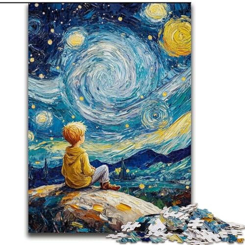 Puzzle für Erwachsene 1000 Teile Der kleine Prinz des Nachthimmels, Spielzeug, Lernspiele, Stressabbau, Eltern-Kind-Interaktion (Größe 26x38cm) von MrChunlong
