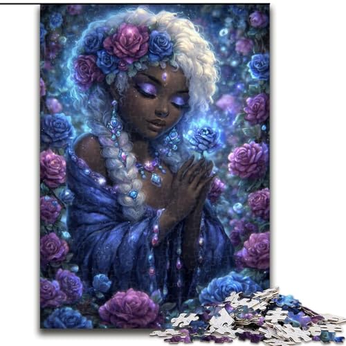 Puzzle für Erwachsene 1000 Teile Geheimnisvolles Elfenmädchen, Spielzeug, Lernspiele, Stressabbau, Eltern-Kind-Interaktion (Größe 26x38cm) von MrChunlong