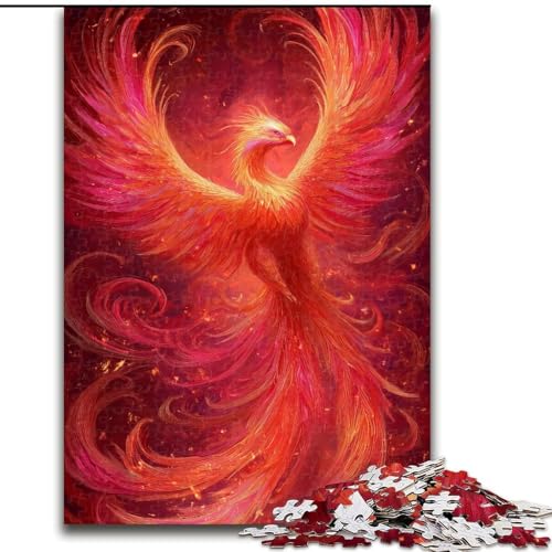 Puzzle für Erwachsene 1000 Teile Magischer Phönix, Spielzeug, Lernspiele, Stressabbau, Eltern-Kind-Interaktion (Größe 26x38cm) von MrChunlong