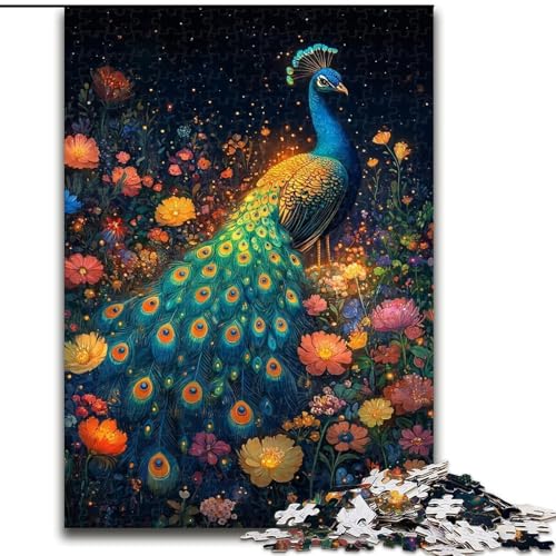 Puzzle für Erwachsene 1000 Teile Pfau, Spielzeug, Lernspiele, Stressabbau, Eltern-Kind-Interaktion (Größe 26x38cm) von MrChunlong