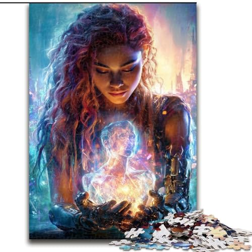 Puzzle für Erwachsene 1000 Teile Traumfrau, Spiele, Spielzeug, Geschenk, einzigartige Geburtstags- und Geschenkideen für Kinder ab 14 Jahren (Größe 26x38cm) von MrChunlong