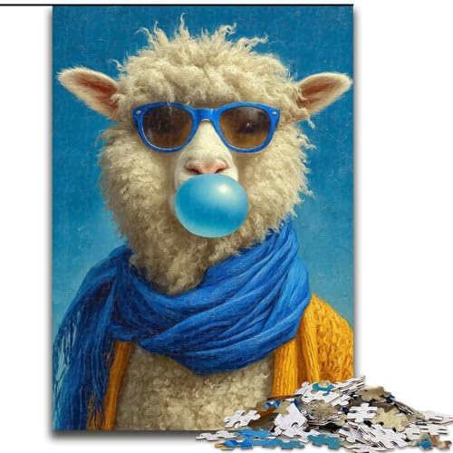 Puzzle für Erwachsene mit 1000 Teilen, Alpaka-Blasen, Familienunterhaltungsspielzeug, ganze Familie, ab 14 Jahren (Größe 50x75cm) von MrChunlong
