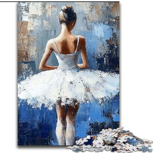 Puzzle für Erwachsene mit 1000 Teilen, Balletttänzerin, Familienunterhaltungsspielzeug, ganze Familie, ab 14 Jahren (Größe 50x75cm) von MrChunlong
