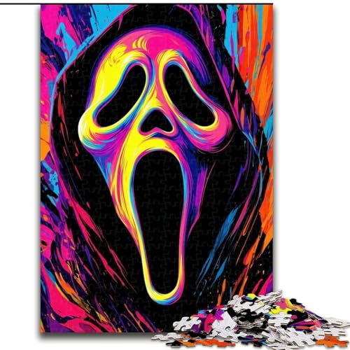 Puzzle für Erwachsene mit 1000 Teilen, Horrorfilme, Familienunterhaltungsspielzeug, ganze Familie, ab 14 Jahren (Größe 26x38cm) von MrChunlong