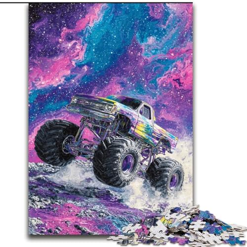 Puzzle für Erwachsene mit 1000 Teilen, Monstertruck, Familienunterhaltungsspielzeug, ganze Familie, ab 14 Jahren (Größe 50x75cm) von MrChunlong