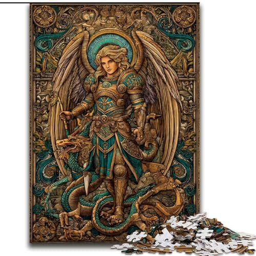 Puzzle für Erwachsene mit 1000 Teilen, Ritter, Familienunterhaltungsspielzeug, ganze Familie, ab 14 Jahren (Größe 50x75cm) von MrChunlong