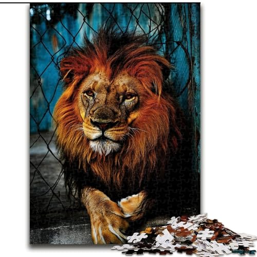 Puzzle für Erwachsene mit 1000 Teilen, Tierlöwe, Familienunterhaltungsspielzeug, ganze Familie, ab 14 Jahren (Größe 50x75cm) von MrChunlong