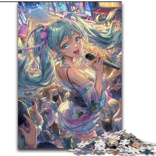Puzzle für Teenager, 1000 Puzzles, Anime-Mädchen, Familienaktivität, einzigartige Heimdekoration und Geschenke für Kinder ab 14 Jahren (Größe 50x75cm) von MrChunlong