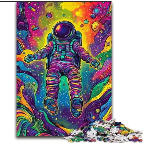Puzzle für Teenager, 1000 Teile, Astronautentraum, anspruchsvolles Spiel und Familienspiel mit vollständig ineinandergreifenden, zufällig geformten Teilen (Größe 50x75cm) von MrChunlong
