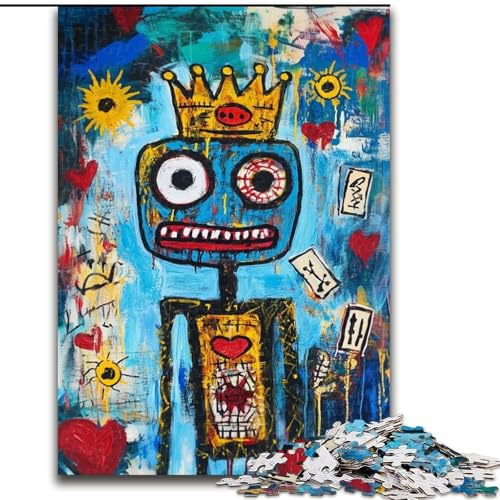 Puzzle für Teenager, 1000 Teile, Basquiat-Stil, für Kinder, lehrreich, ganze Familie (Größe 26x38cm) von MrChunlong