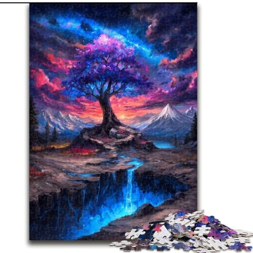 Puzzle für Teenager, 1000 Teile, Baum des Lebens, Lernspielzeug, einzigartige Geburtstags- und Geschenkideen für Kinder ab 14 Jahren (Größe 50x75cm) von MrChunlong