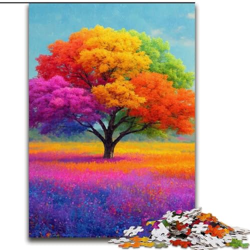 Puzzle für Teenager, 1000 Teile, Baum des Lebens, anspruchsvolles Spiel und Familienspiel mit vollständig ineinandergreifenden, zufällig geformten Teilen (Größe 50x75cm) von MrChunlong