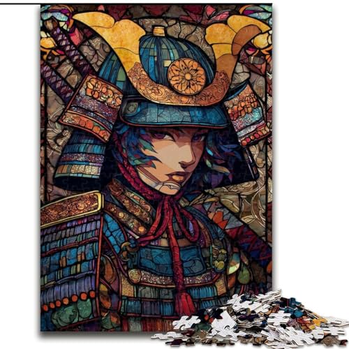 Puzzle für Teenager, 1000 Teile, Buntglasgöttin, Lernspielzeug, einzigartige Geburtstags- und Geschenkideen für Kinder ab 14 Jahren (Größe 26x38cm) von MrChunlong