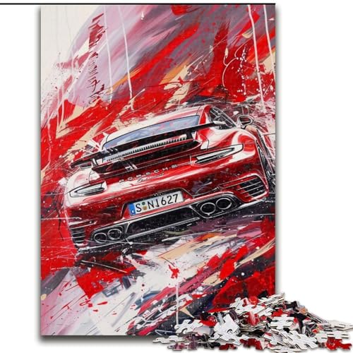 Puzzle für Teenager, 1000 Teile, Cooler Sportwagen, Spielspielzeug, jedes Teil ist einzigartig – anspruchsvolles Familienspiel für 14-Jährige (Größe 50x75cm) von MrChunlong