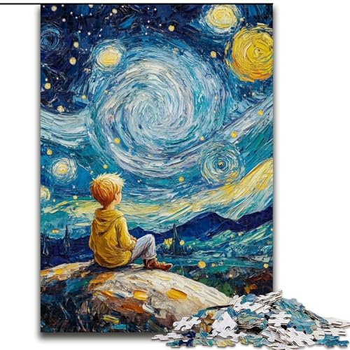 Puzzle für Teenager, 1000 Teile, Der kleine Prinz des Nachthimmels, für Kinder ab 14 Jahren, geeignet für Paare, Spaß bei Aktivitäten zu Hause, Geburtstagsgeschenk, Reisegeschenk (Größe 50x75cm) Puzzle für Teenager, 1000 Teile, Der kleine Prinz des Nachthimmels, für Kinder ab 14 Jahren, geeignet für Paare, Spaß bei Aktivitäten zu Hause, Geburtstagsgeschenk, Reisegeschenk (Größe 50x75cm) von MrChunlong