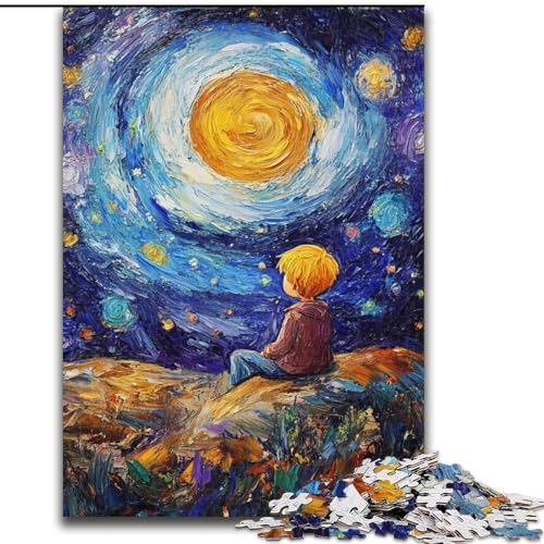 Puzzle für Teenager, 1000 Teile, Der kleine Prinz des Nachthimmels, trainieren Sie Ihr Gehirn und Ihre Hände, einzigartige Geburtstags- und Geschenkideen für Kinder ab 14 Jahren (Größe 50x75cm) von MrChunlong